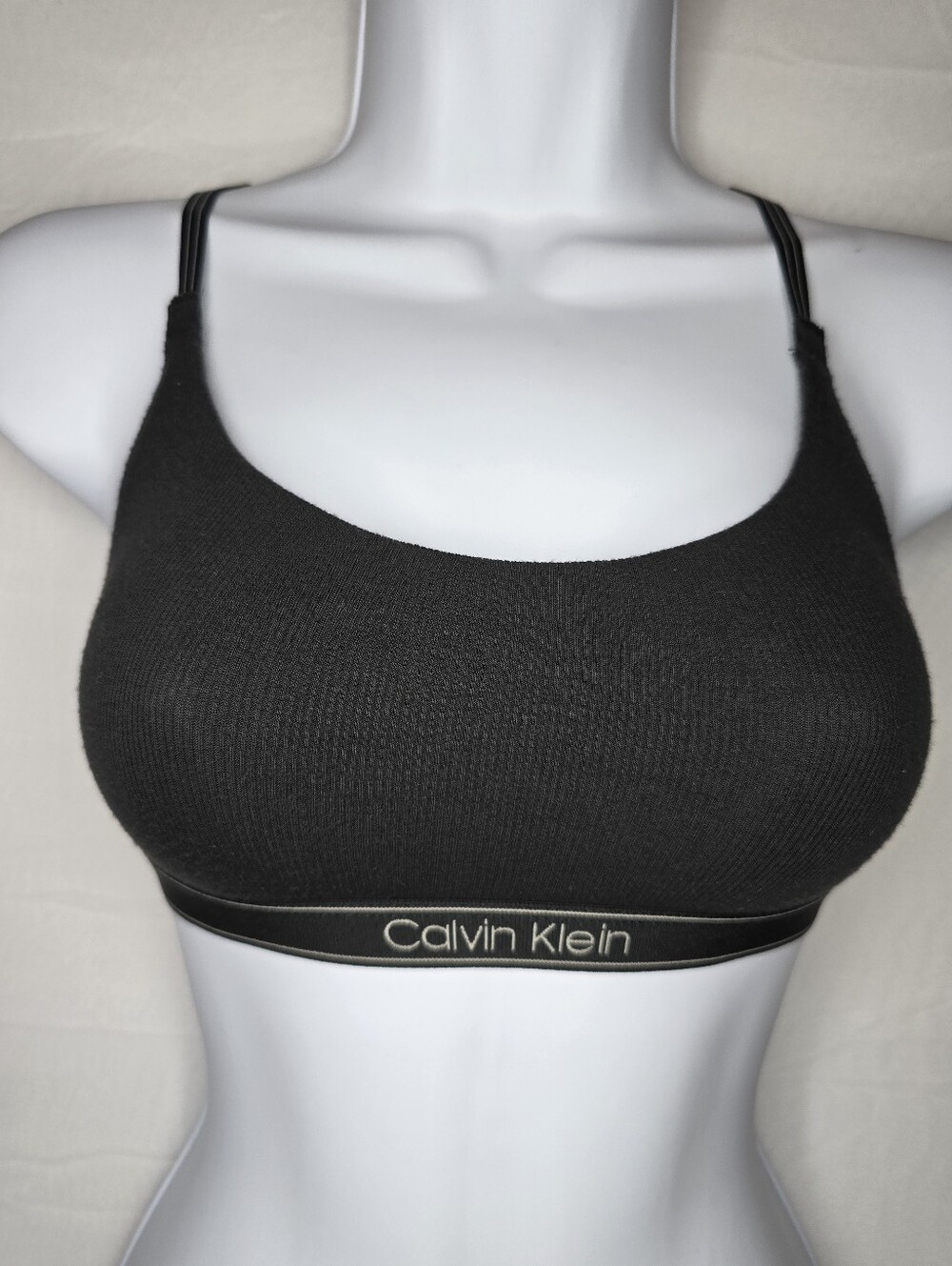 Calvin Klein Ribbed Bra Black XS